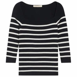 Pull Carla Laine Mérinos | Bleu marine