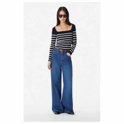 Pull Carla Laine Mérinos | Bleu marine