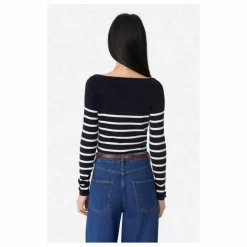Pull Carla Laine Mérinos | Bleu marine