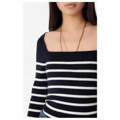 Pull Carla Laine Mérinos | Bleu marine