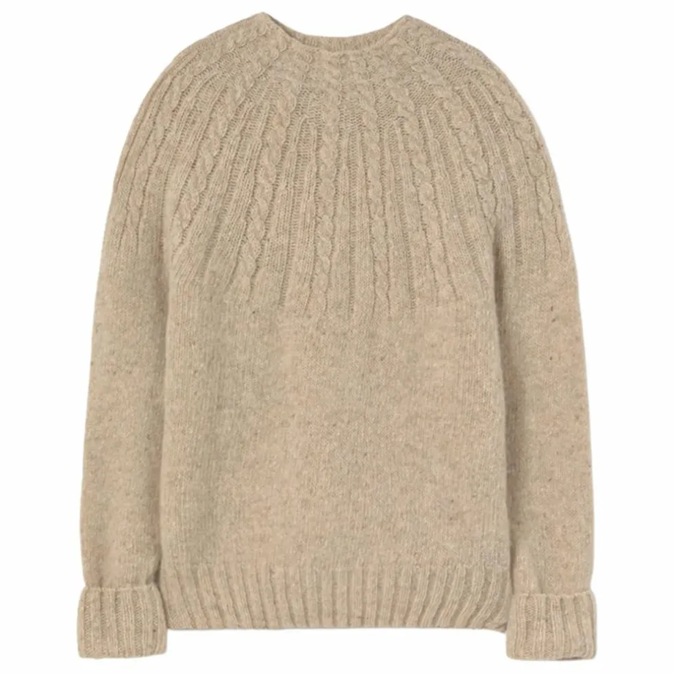 Pull Carmen | Beige chiné