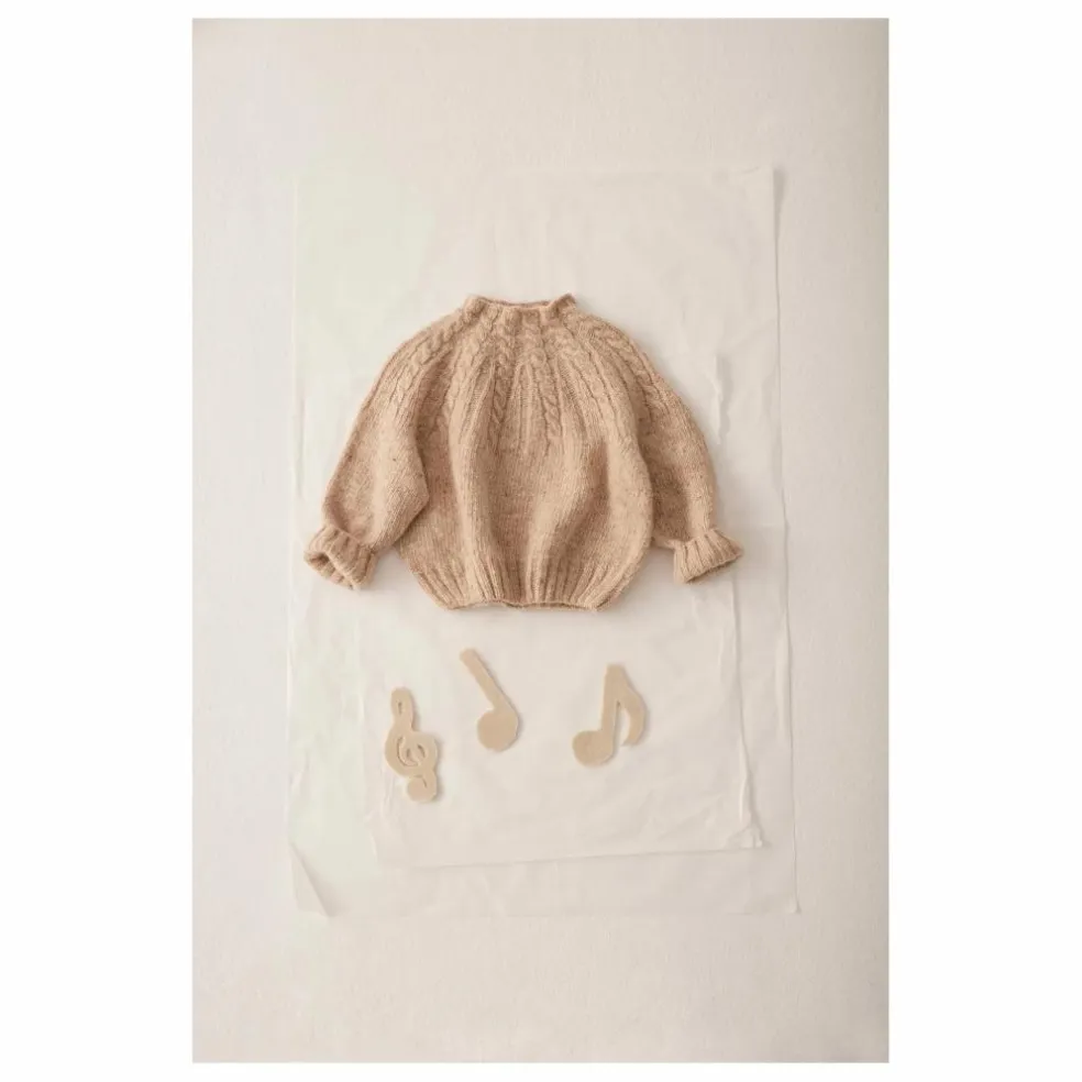 Pull Carmen Baby | Beige chiné