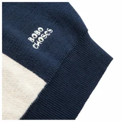 Pull Carreaux Coton Bio | Bleu