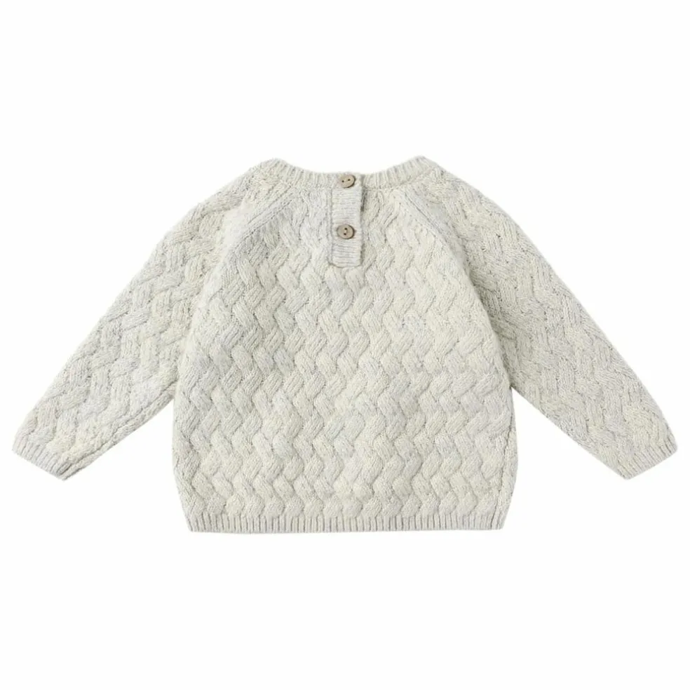 Pull Chiné Fibres Recyclées | Bleu pâle