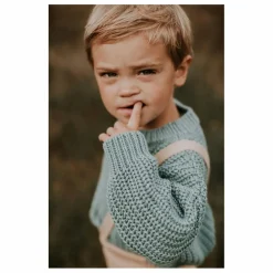 Pull Chunky Coton Bio | Bleu