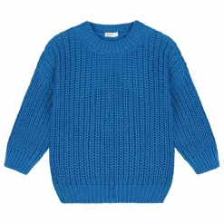 Pull Chunky Coton Bio | Bleu roi