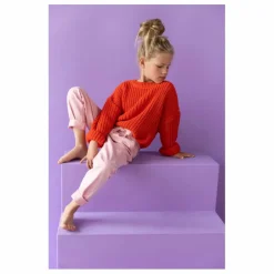 Pull Chunky Coton Bio | Orange sanguine