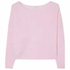 Pull Col Bateau Damsville Laine | Rose chiné