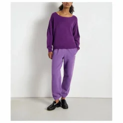 Pull Col Bateau Damsville Laine | Violet