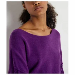 Pull Col Bateau Damsville Laine | Violet