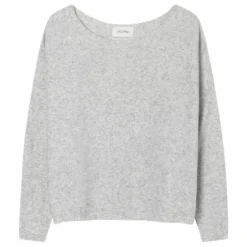 Pull Col Bateau Damsville Laine | Gris chiné