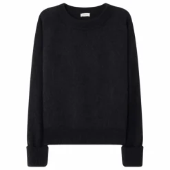 Pull Col Bateau Vitow Alpaga et Laine | Noir