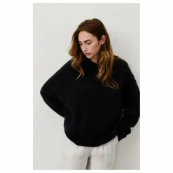 Pull Col Bateau Vitow Alpaga et Laine | Noir