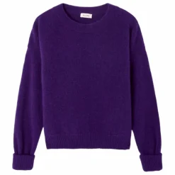 Pull Col Bateau Vitow Alpaga et Laine | Aubergine