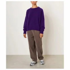 Pull Col Bateau Vitow Alpaga et Laine | Aubergine
