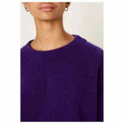 Pull Col Bateau Vitow Alpaga et Laine | Aubergine