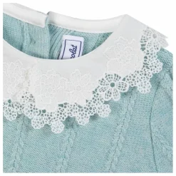 Pull Col Claudine Laine | Vert d'eau