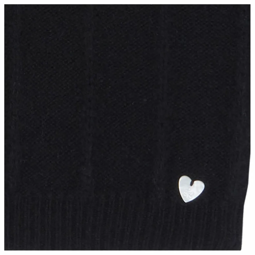 Pull Col Dentelle | Noir