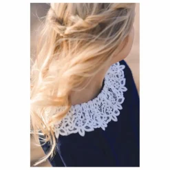 Pull Col Dentelle | Noir