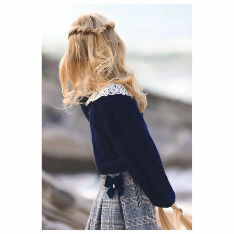Pull Col Dentelle | Noir