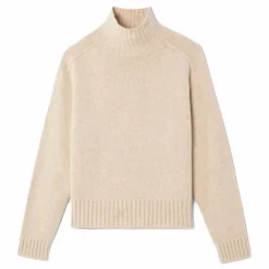 Pull Col Montant Manches Marteau Cachemire | Avoine