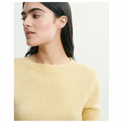 Pull Col Rond 4 Fils CachemireG58023 | Jaune pâle