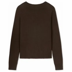 Pull Col Rond 4 Fils Cachemire | Chocolat