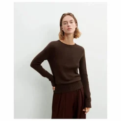 Pull Col Rond 4 Fils Cachemire | Chocolat