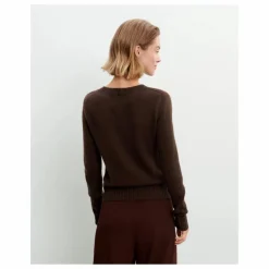 Pull Col Rond 4 Fils Cachemire | Chocolat