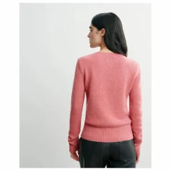 Pull Col Rond 4 Fils CachemireG58023 | Rose bonbon