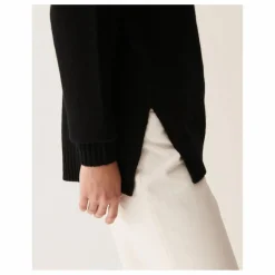 Pull Col Rond Ample Cachemire | Noir