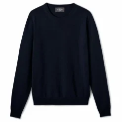 Pull Col Rond Classique Cachemire | Bleu marine