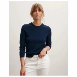 Pull Col Rond Classique Cachemire | Bleu marine