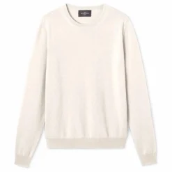 Pull Col Rond Classique Cachemire | Naturel