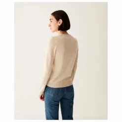 Pull Col Rond Classique Cachemire | Naturel