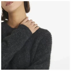 Pull Col Rond East Alpaga | Gris anthracite chiné