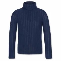 Pull Col Roulé Alora Logo | Bleu marine