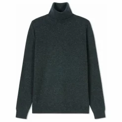 Pull Col Roulé Classique Cachemire | Gris anthracite