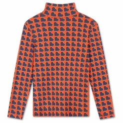 Pull Col Roulé Cœurs Coton Bio | Sanguine