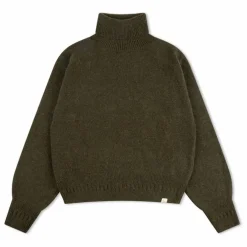 Pull Col Roulé Laine | Vert kaki