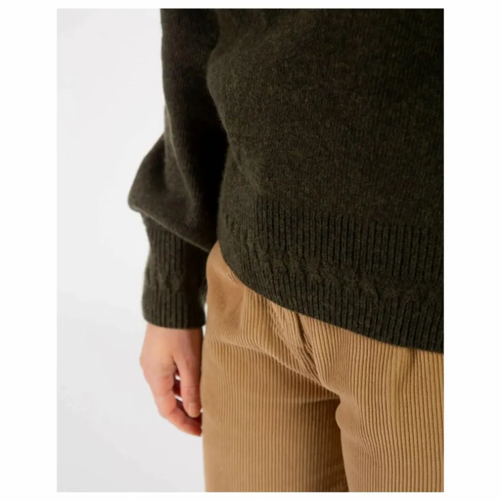 Pull Col Roulé Laine | Vert kaki