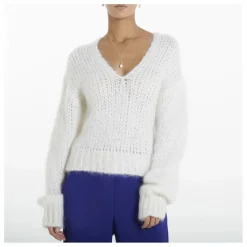 Pull Col V Mohair | Blanc