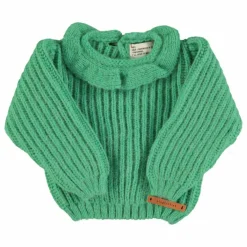 Pull Col Volant Alpaga | Vert