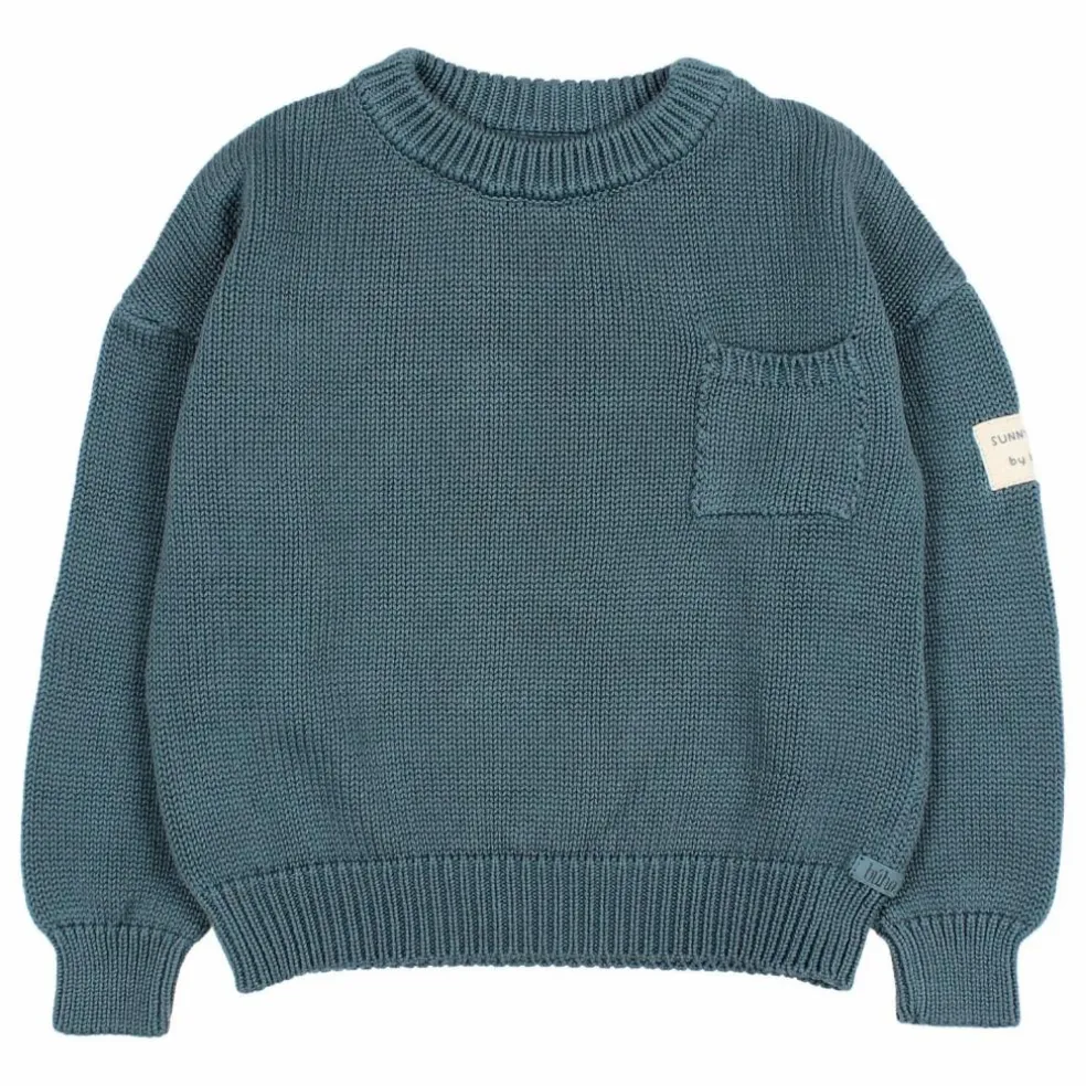 Pull Coton Bio | Bleu canard