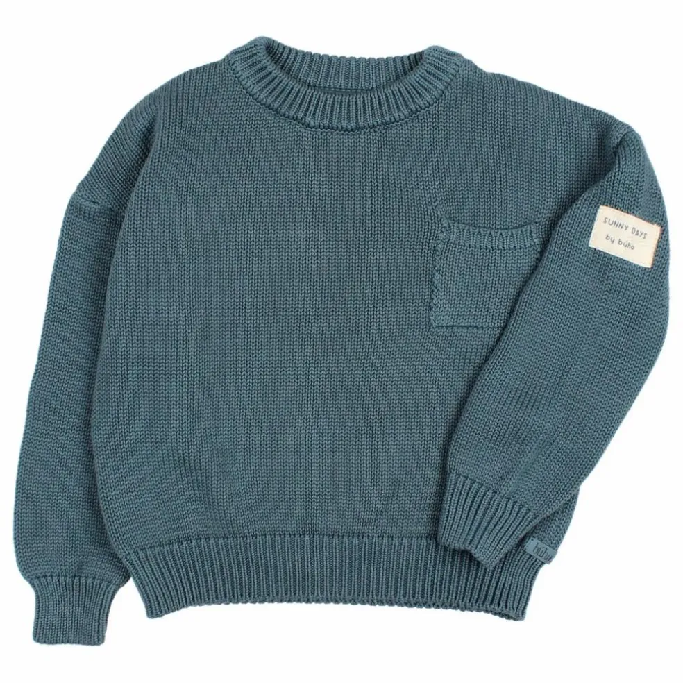 Pull Coton Bio | Bleu canard