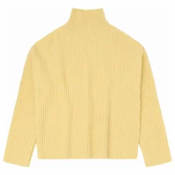 Pull Côtelé Laine - Collection Femme | Jaune
