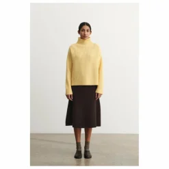 Pull Côtelé Laine - Collection Femme | Jaune