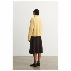 Pull Côtelé Laine - Collection Femme | Jaune