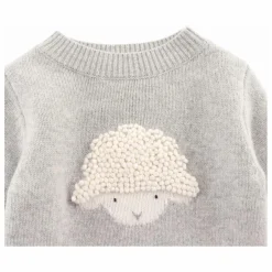 Pull Denn Lammy Laine Mérinos | Gris chiné