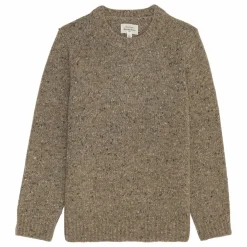 Pull Donegal Alpaga | Vert kaki chiné